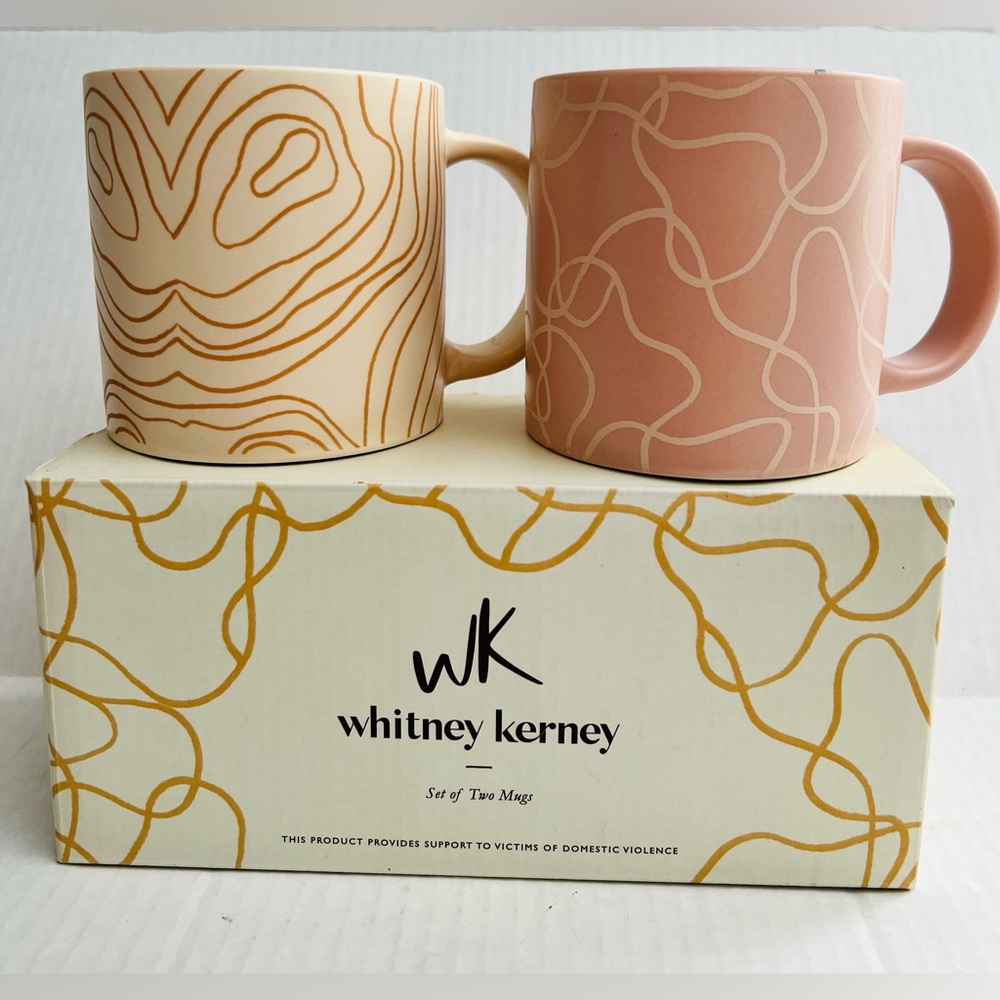 Whitney Kerney Set of Two Patterned Mugs